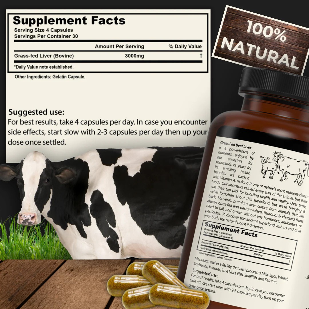 Grass-Fed Beef Liver Capsules – The Ancient Secret to Cleansing Your Liver & Restoring Peak Health