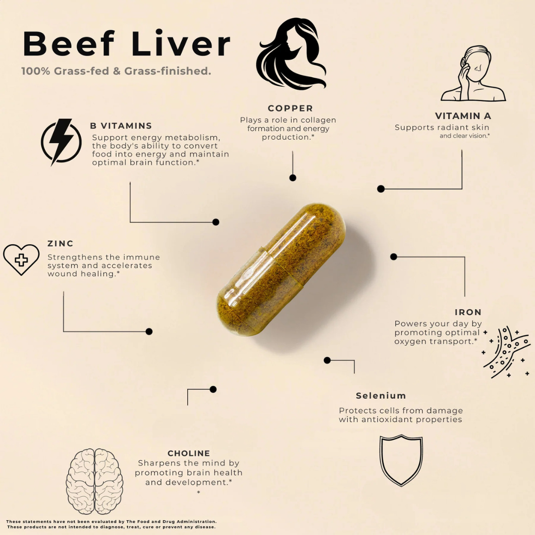 Grass-Fed Beef Liver Capsules – The Ancient Secret to Cleansing Your Liver & Restoring Peak Health